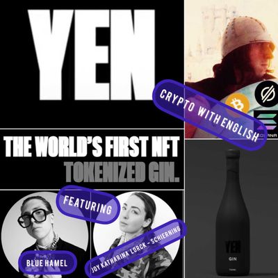Crypto With English - The World's 1st NFT Tokenized Gin, by YEN