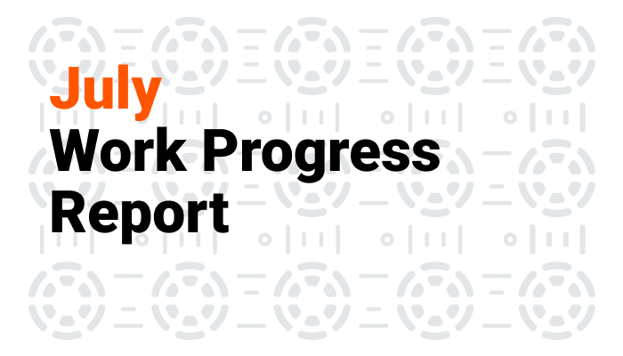 July – Work Progress Report