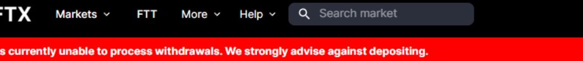 FTX website comes back online with message advising against deposits