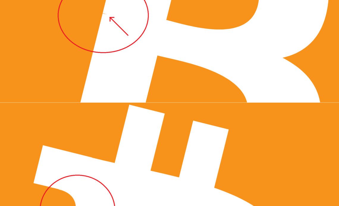 Bitcoin logo imperfection found on original artwork after 12 years