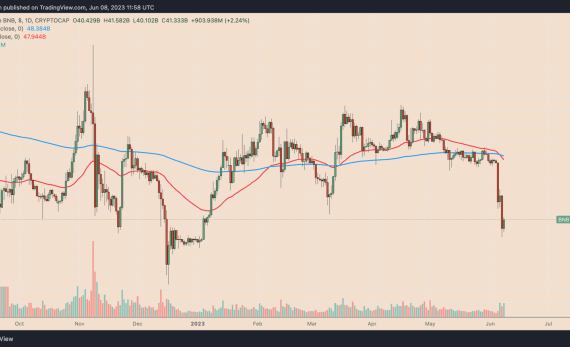 How low can BNB price go?