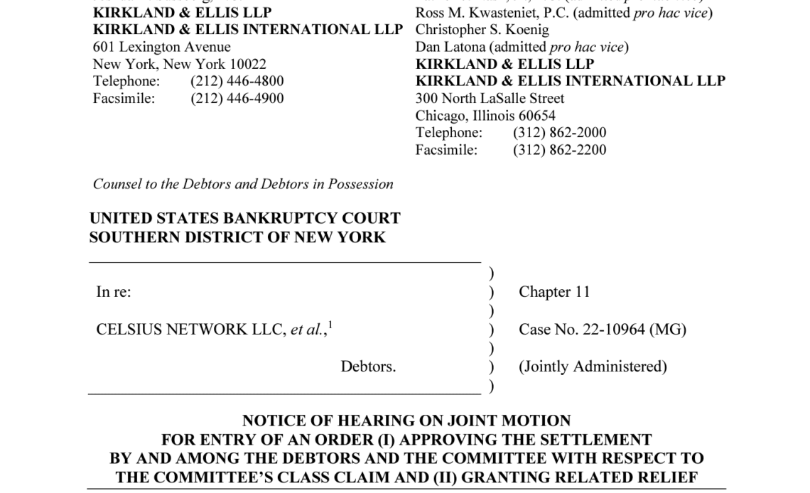 Celsius Network reaches settlements to exit bankruptcy