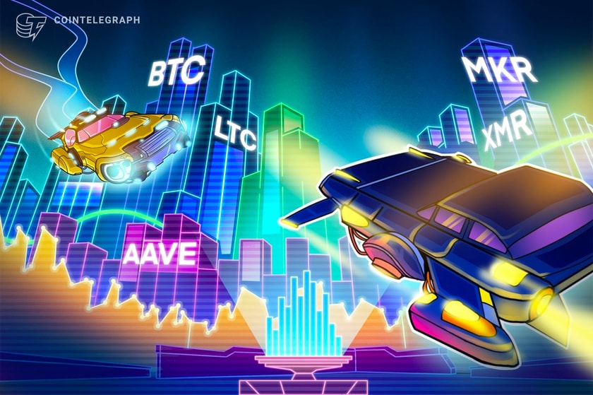 LTC, XMR, AAVE and MKR turn bullish as Bitcoin stalls under $31K