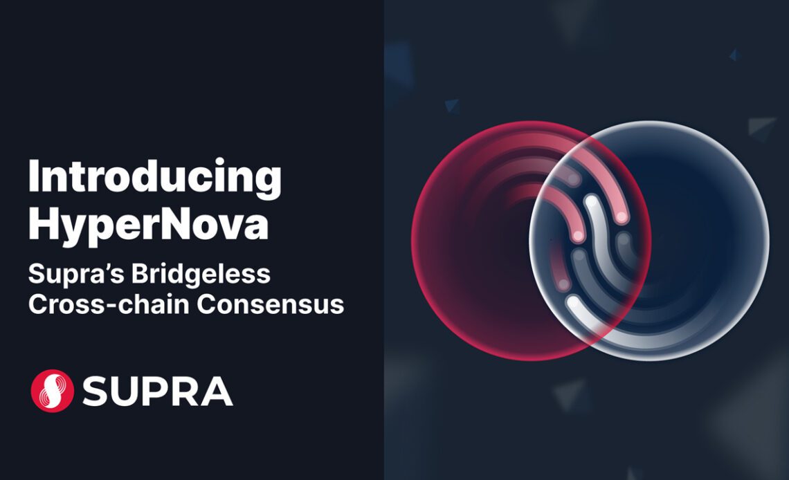 Supra Introduces a Cross-chain Bridgeless Technology — HyperNova — that Enables Secure Blockchain Interoperability