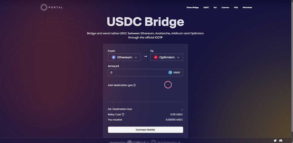 Wormhole integrates native USDC transfers for four blockchain networks