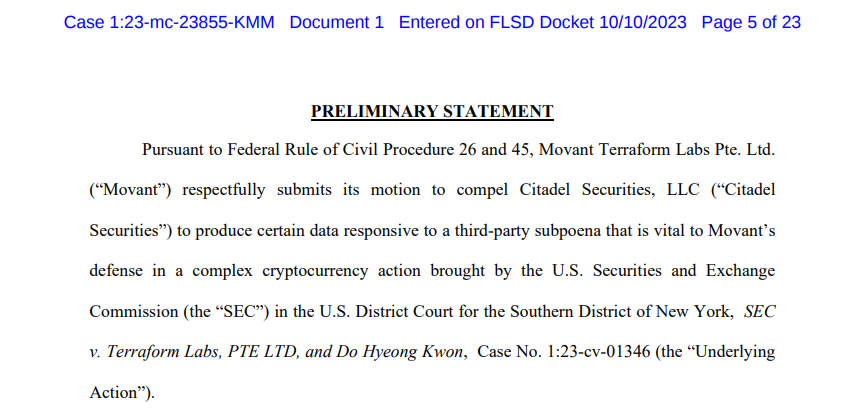 Terraform Labs contends Citadel Securities had a hand in its stablecoin collapse