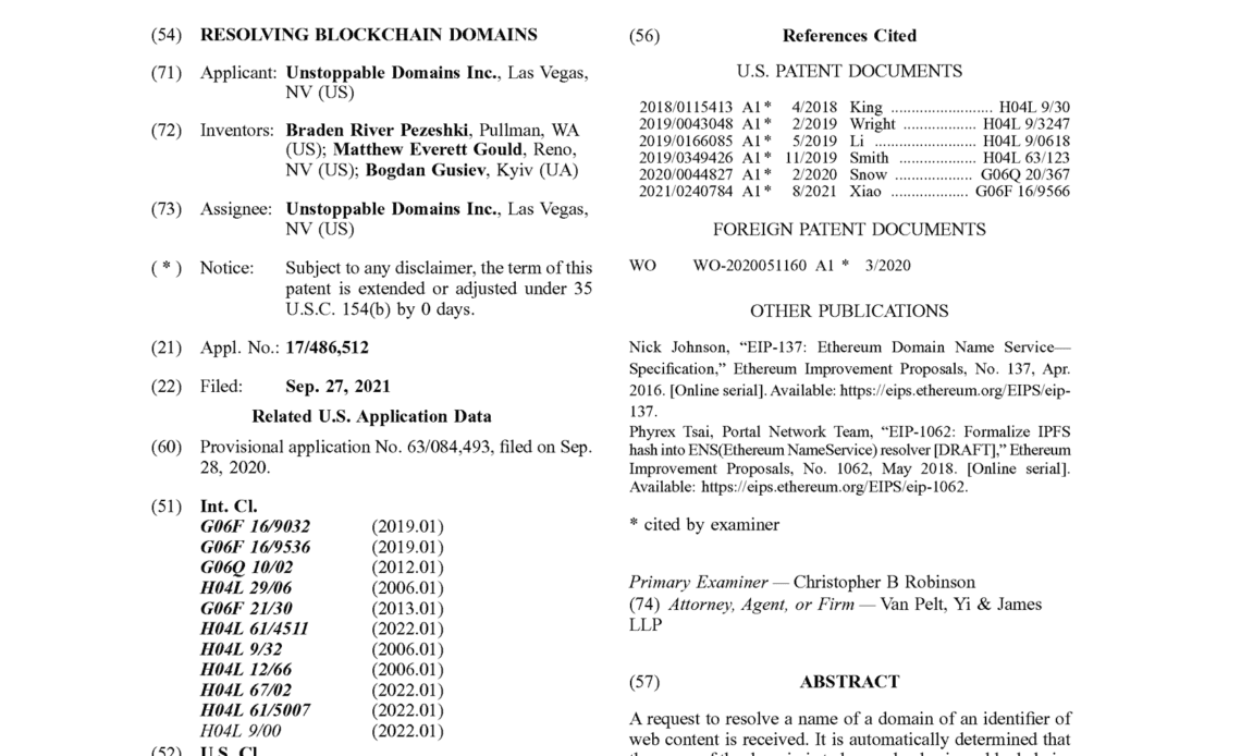 ENS developers urge Unstoppable Domains to drop patents or face lawsuit