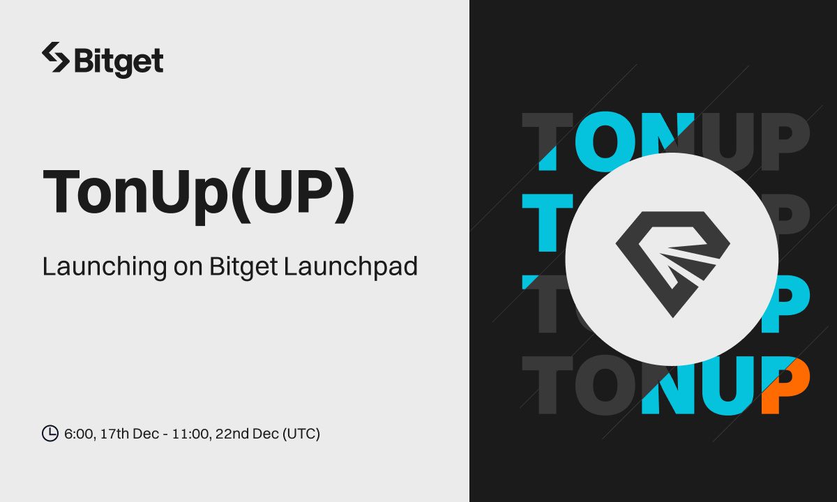Bitget announces listing of TonUP on Launchpad
