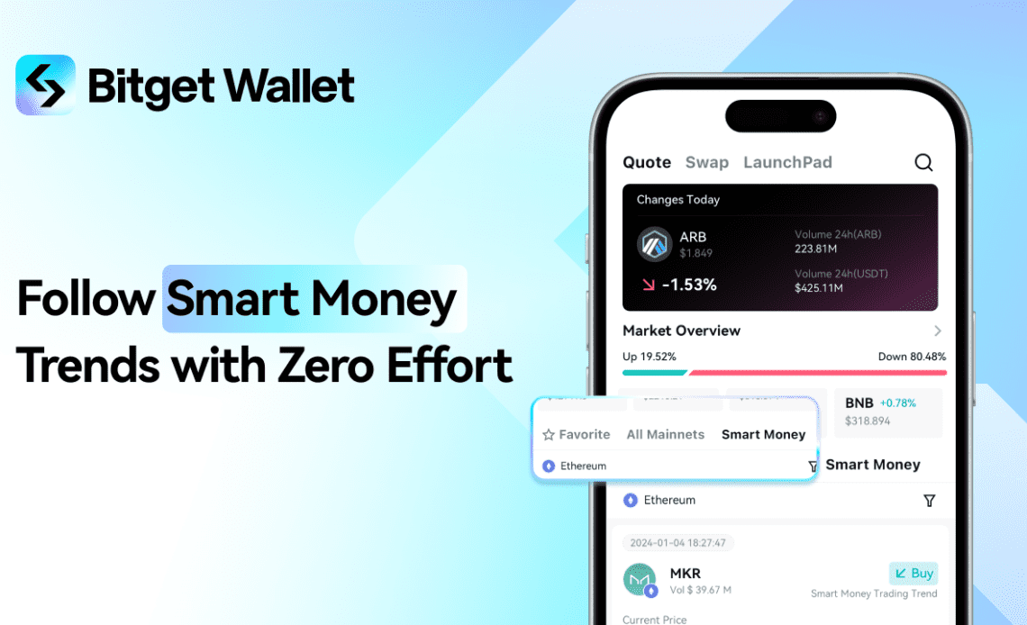 Bitget Wallet Unveils 'Smart Money' Feature, Elevating Trading with AI-Enhanced Real-Time Insights