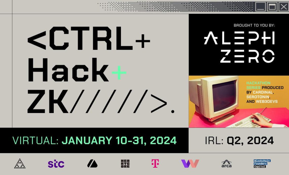 Major Partners to Join the Upcoming Aleph Zero CTRL+Hack+ZK Hackathon