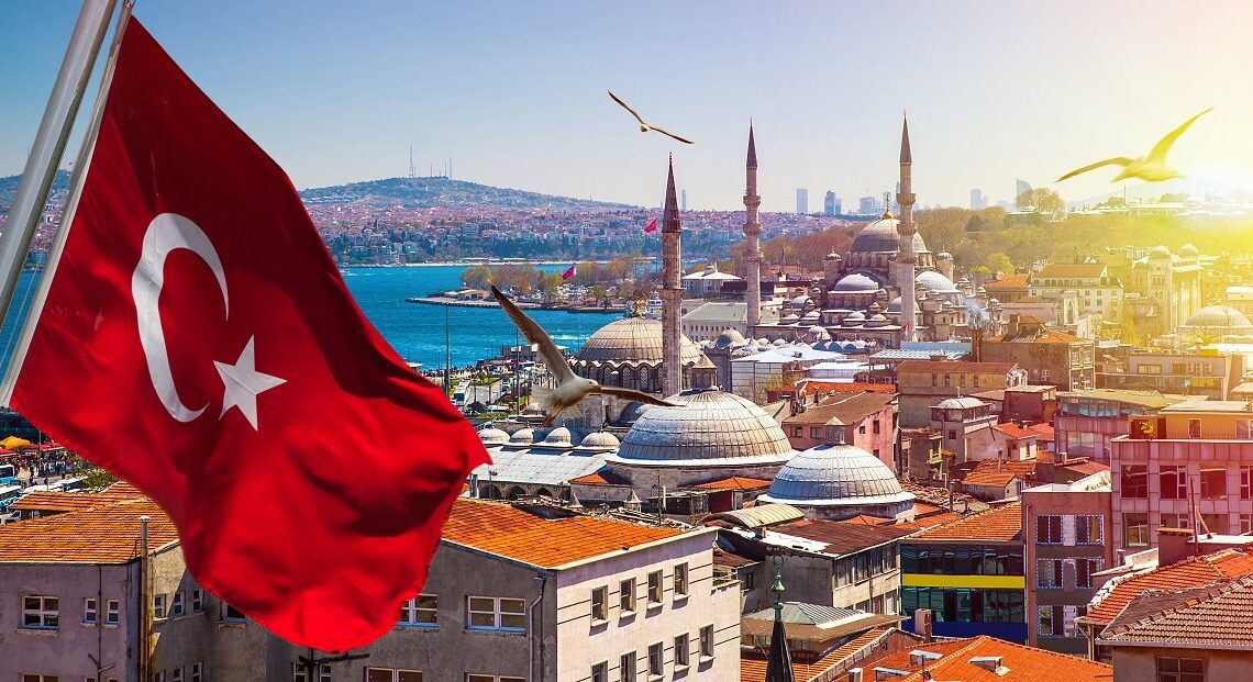 Turkish Flag In Istanbul