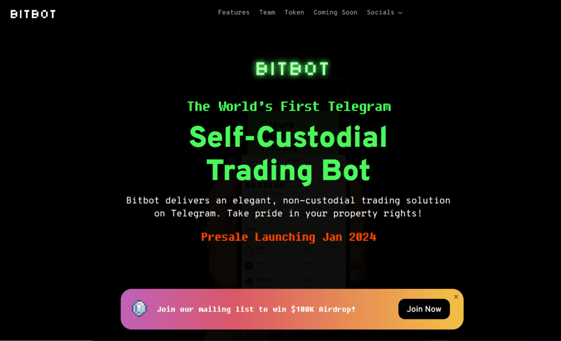 bitbot crypto trading bot website homepage