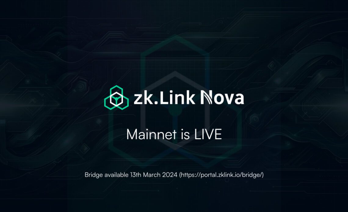 zkLink Nova Launches Mainnet, The First ZK Stack-based Aggregated Layer 3 Rollup Built on zkSync