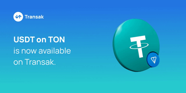 Transak integrates Tether (USDT) on TON Network